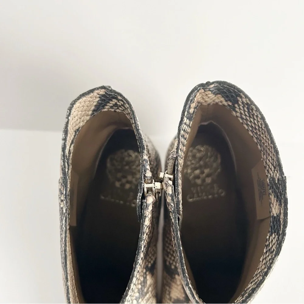 Vince Camuto Snake Print Boots | Size 10